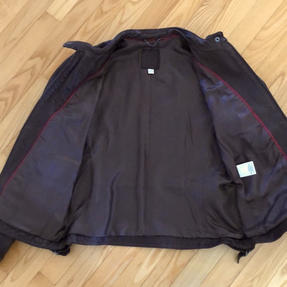 Banana Republic Leather Jacket, size M, Perfect condition. Dark Brown - Picture 6 of 11